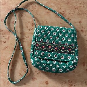 Vera Bradley green mini crossbody